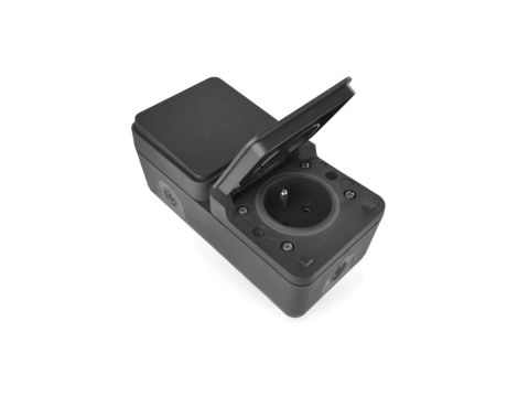 EMOS Cyklone gniazdo+wyłącznik schodowy IP55 D730429