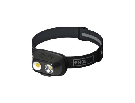 Latarka czołowa LED COB P3542, 500lm, 130m, Li-pol 1200mAh P3542