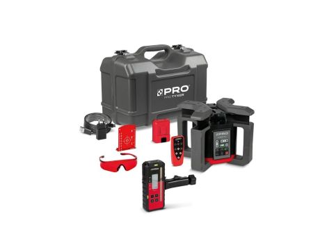 Laserowy Niwelator Rotacyjny TYXER R2 Digital-mm (czerwona wiązka, detektor mm)
