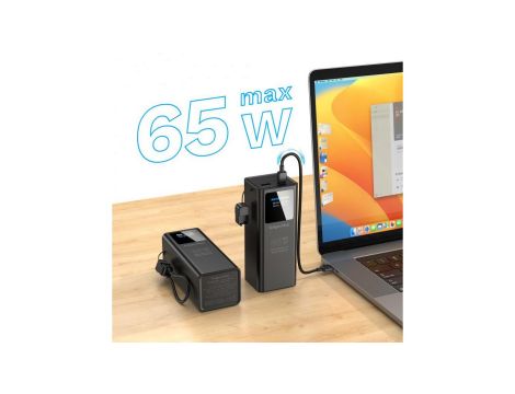 PowerBank KrugeriMatz 20000 mAh Li-ion 65W z funkcją QC oraz PD