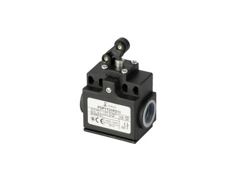 Wyłącznik krańcowy 2Z wolnoprzełączający popychacz stalowy dźwignia pozioma z rolką Ø12,5 PDP1T31PW20 A37-6055