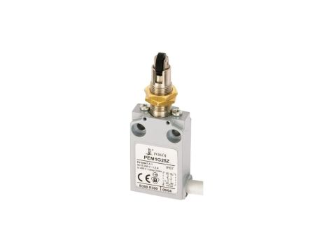 Wyłącznik krańcowy 1R 1Z migowy rolka z tworzywa Ø10,7 z mocowaniem za gwintowaną głowicę PEM1G25Z A37-A91Z