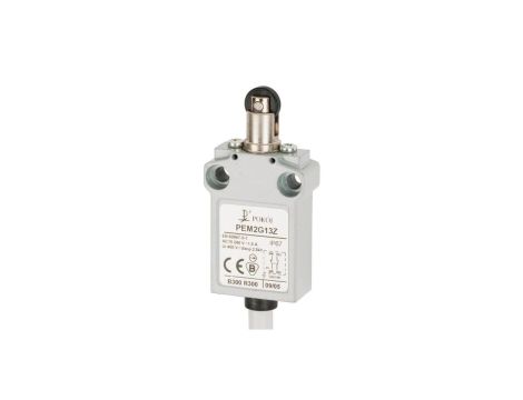 Wyłącznik krańcowy 1R 1Z wolnoprzełączający popychacz metalowy z rolką z tworzywa równoległą Ø12 PEM2G13X A37-B84X