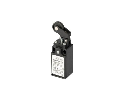 Wyłącznik krańcowy 1R 1Z wolnoprzełączający popychacz stalowy i dźwignia z rolką z tworzywa Ø22 PAP1T38PX11 A37-1972