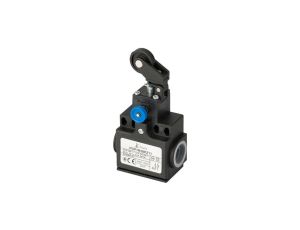 Wyłącznik krańcowy 1R 1Z migowy popychacz stalowy i dźwignia z rolką z tworzywa Ø22 z resetem PDP1R38PZ11 A37-6R50