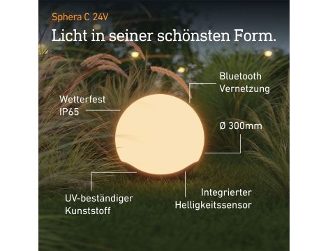 Oprawa ogrodowa SPHERA C 9W średnica 400mm IP65 IK07 RGBWW 24V antracyt / tworzywo sztuczne - 4