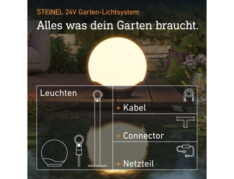 Oprawa ogrodowa SPHERA C 9W średnica 400mm IP65 IK07 RGBWW 24V antracyt / tworzywo sztuczne - 2