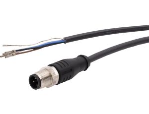 Kabel połączeniowy, 1 m, wtyczka M12 4-stykowa prosta, wolny koniec kabla, PUR (poliuretan), ekranowany VK10A550