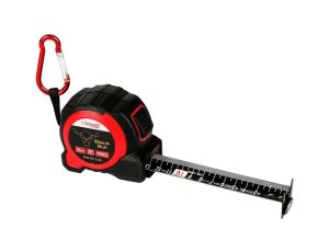 Miara metrówka zwijana taśma 5m 32mm mocny magnes neodymowy blokada zaczep Schmith