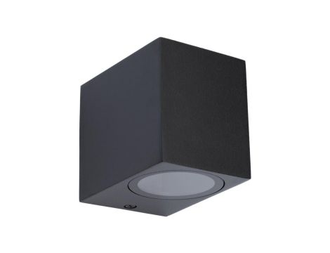 Kinkiet Ogrodowy Elewacyjny Lampa Zewnętrzna GU10 Czarna Kwadrat