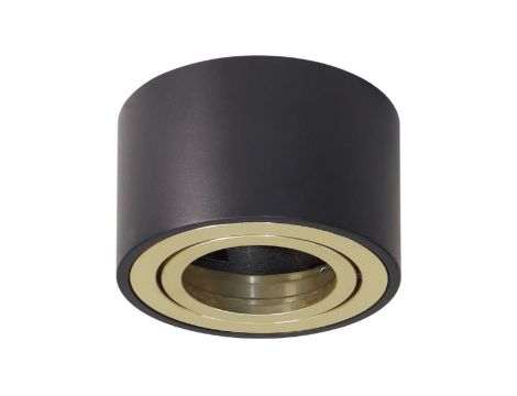 Oprawa Natynkowa HALOGENOWA Spot Ruchoma AMAT-S INSERT Okrągła CZARNO-ZŁOTA 52mm LUMILED