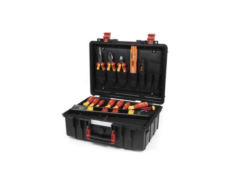 Walizka narzędziowa dla elektryków basic l, 18cz.