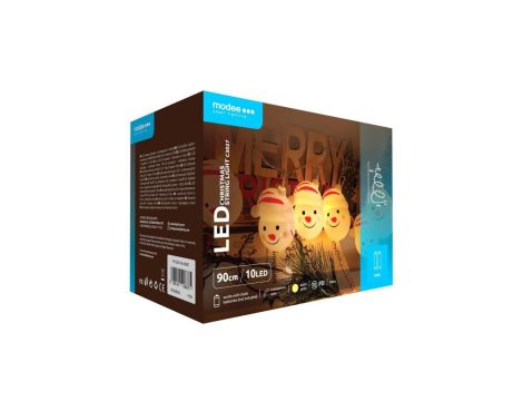 Lampki bałwanki BAT modee 0,9m WARM 10LED ML-C3027