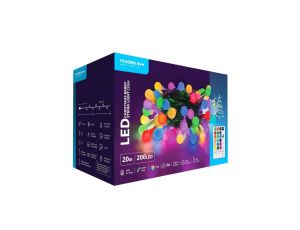 Lampki choinkowe modee 20m RGB 200LED ML-C2024 pilot