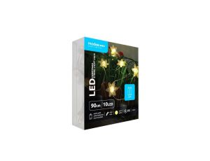 Lampki śnieżynki BAT modee 0,9m WARM 10LED ML-C3019