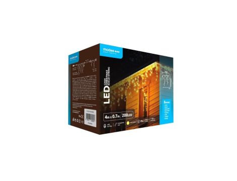 Lampki zewn. modee 4m70cm WARM 200LED ML-C2020