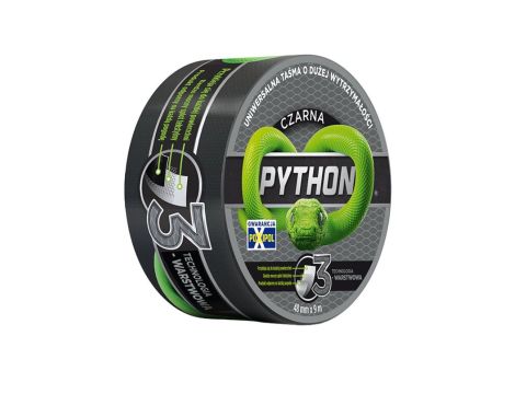 Taśma uniwersalna, naprawcza 3-warstwowa PYTHON 48mm x 9m czarna