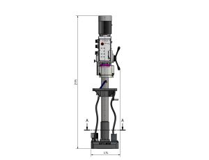OPTIMUM - Wiertarka OPTIdrill DH35V / 400V / 3Ph z przekładnią zębatą