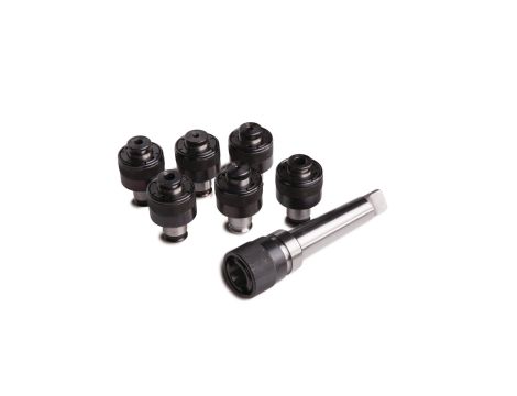 OPTIMUM - Uchwyt gwintujący MK3 z 6 wkładkami w skrzynce ALU - M3,M4,M5,M6-M8,M10,M12