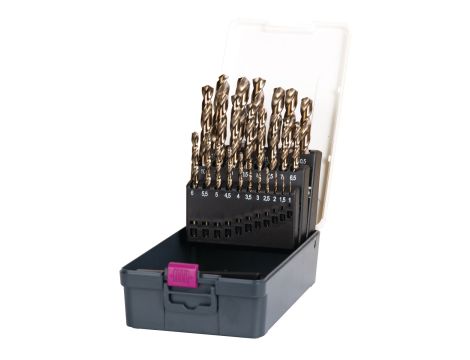 OPTIMUM - Zestaw wierteł 25 szt. 1-13mm HSS CO5%