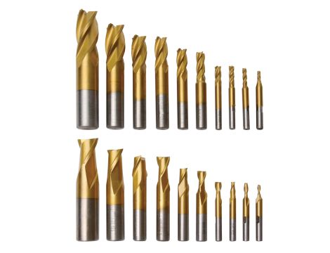 OPTIMUM - Zestaw frezów HSS 20 szt. W skrzynce ALU