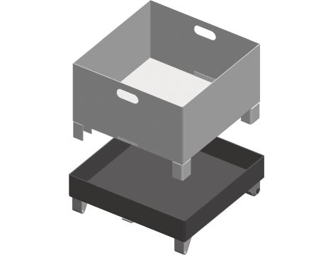 METALLKRAFT - Pojemnik na wióry BMBS / HMBS