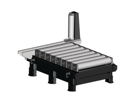 METALLKRAFT - Przenośnik rolkowy podający/odbierający 2000x800 mm, wytrzymała konstrukcja