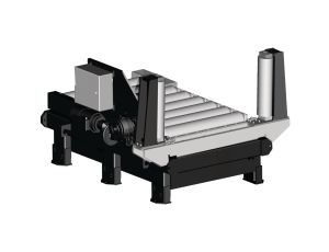 METALLKRAFT - 2000x800mm przenośnik rolkowy podający/odbierający z napędem silnikowym w wersji do dużych obciążeń