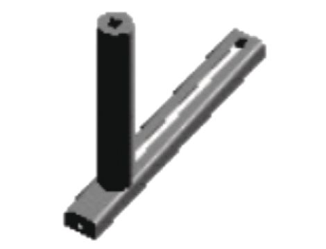 METALLKRAFT - Boczny wałek prowadzący 200mm ruchomy / rolkowy 240, 290