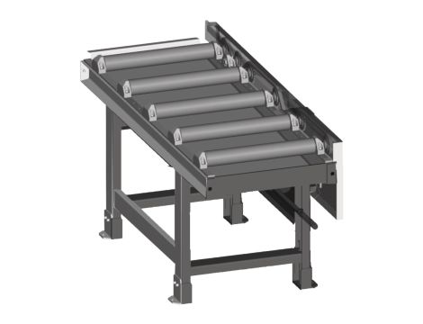 METALLKRAFT - 2000x600mm Wydłuż. Zmotoryzowany przenośnik rolkowy, 1000 kg/m BMBS 460x600