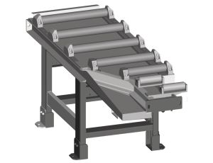 METALLKRAFT - Podajnik rolkowy 2000x520 mm z napędem silnikowym do cięcia pod kątem 60°