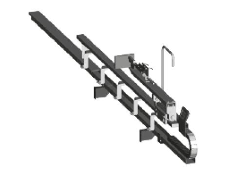 METALLKRAFT - Wózek zatrzymujący dla elektromechanicznego systemu przenośnika rolkowego z napędem silnikowym przenośnik rolkowy