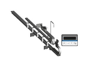 METALLKRAFT - Elektromechaniczny system zatrzymania dla przenośnika rolkowego z napędem silnikowym Przenośnik rolkowy z wyświetlaczem cyfrowym