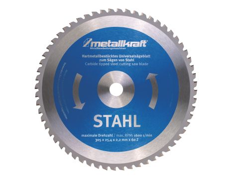 METALLKRAFT - Tarcza tnąca Stal O305x2,4x25,4mm Z60 dla MTS 356
