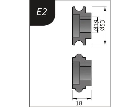 METALLKRAFT - Rolki gnące typu E2 dla SBM 110