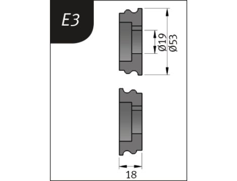 METALLKRAFT - Rolki gnące typu E3 dla SBM 110