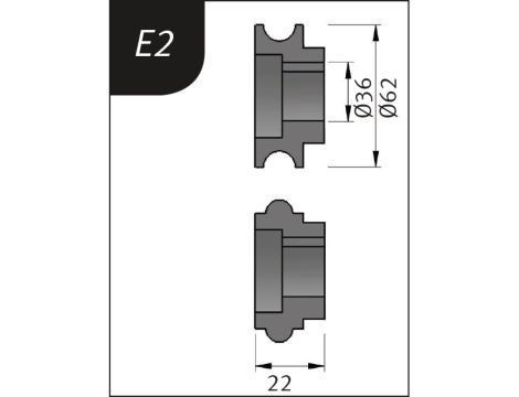 METALLKRAFT - Rolki gnące typu E2 dla SBM 140