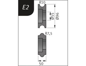 METALLKRAFT - Rolki gnące typu E2 dla SBM 250-25E