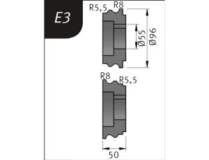 METALLKRAFT - Rolki gnące typu E3 dla SBM 250-25E