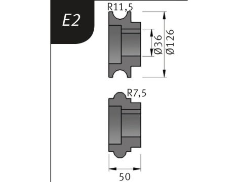 METALLKRAFT - Rolki gnące typu E2 dla SBM 300-40 E