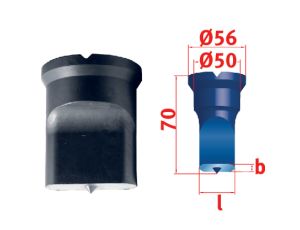 METALLKRAFT - Dziurkacz szczelinowy nr 4O11,0x45,0 Mubea