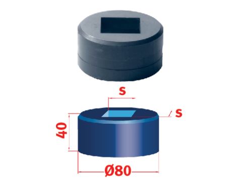 METALLKRAFT - Matryca kwadratowa nr 80 O28,7 mm Mubea