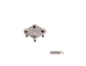 Złącze krzyżowe nierdzewne 4xM8 z przekładką bednarka-bednarka 30x4mm