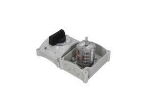 Łącznik krzywkowy 0-1 3P 25A w obudowie ŁK25R-2.8211/OB2