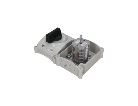 Łącznik krzywkowy 0-1 3P 16A w obudowie ŁK16R-2.8211/OB2