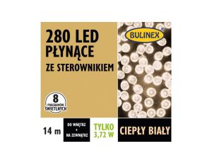 Lampki Bulinex 280led białe ciepłe 14,00 m sznur