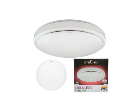 Lampa sufitowa plafon okrągły nowoczesny SOLA LED 16W 02784 STRUHM