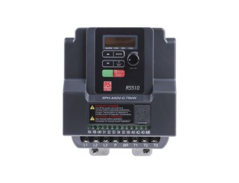 Przekształtnik częstotliwości 3-fazowy 4,2 A 0,75 kW 599Hz PTC 380→ 480 V AC IP20 Szeroka gama zastosowań