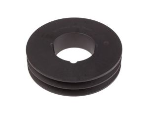 Krążek, śr. całkowita: 155.5mm, śr. otworu: 50mm, l. rowków: 2, Żeliwo, stal