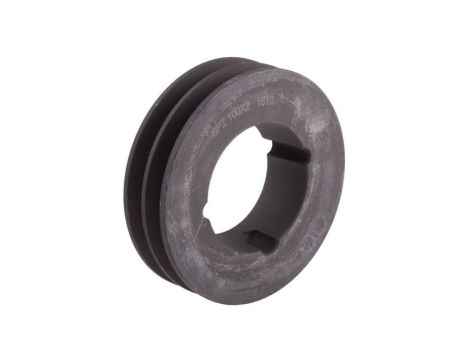 Krążek, śr. całkowita: 104mm, śr. otworu: 42mm, l. rowków: 2, Żeliwo, stal